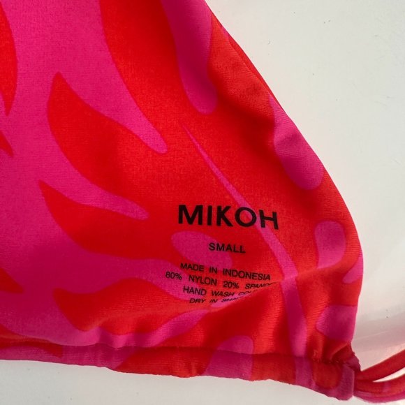 Mikoh Pink/Orange Bikini Top - Picture 3 of 3